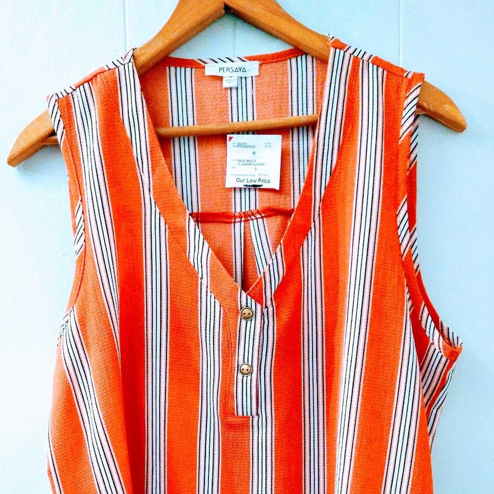 Persaya V-Neck Sleevelss Blouse